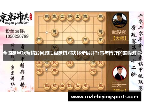 全国象甲联赛精彩回顾顶级象棋对决逐步展开智慧与博弈的巅峰对决